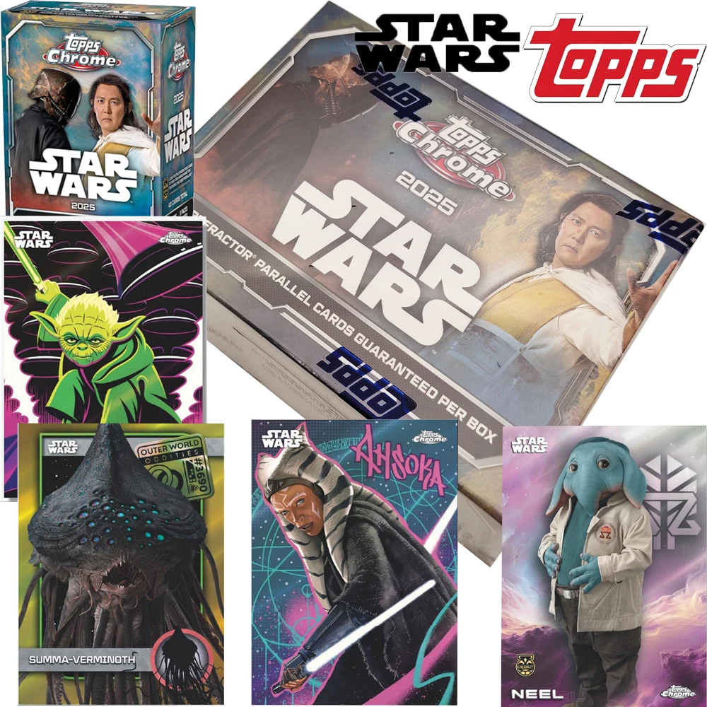 cartes-de-collection-star-wars-topps-chrome-value-2025-authentiques-tres-appreciees-des-fans-personnages-artisanat-hd-cadeaux