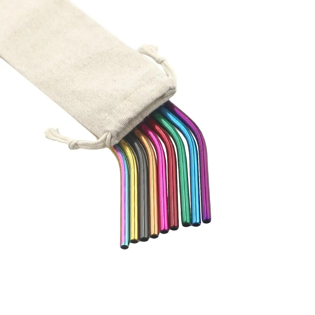 10Pcs Reusable Storage Bag Storage Bundle Pocket Bags Drinking Drawstring Pouch Organizer Bag