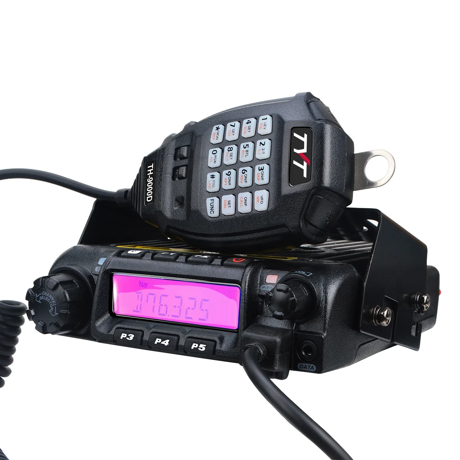 TYT Walkie Talkie TH-9000D 66-88MHz 200ch 45W ricetrasmettitore Mobile Radio Scrambler con microfono a mano DTMF