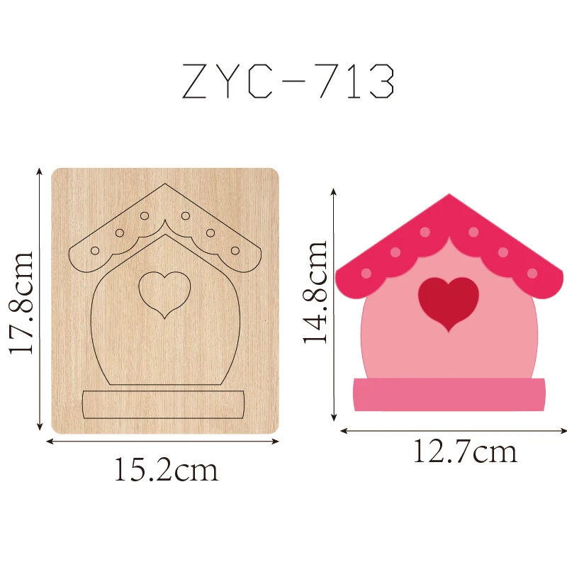 ZYC-713 houten huisvorm geschikt voor stansmachines