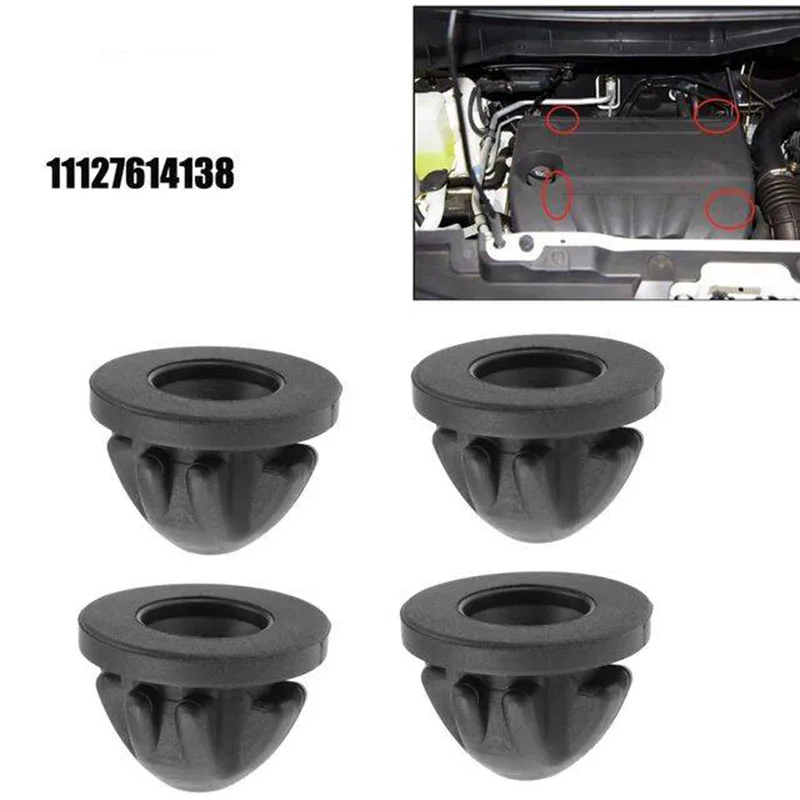 

4pcs Engine Top Cover Trim Rubber Mount Grommet Bush Bump Stop 11127614138 For BMW 1 2 3 4 5 6 7 SERIES X1 X2 X3 X4 X5 X6 Mini