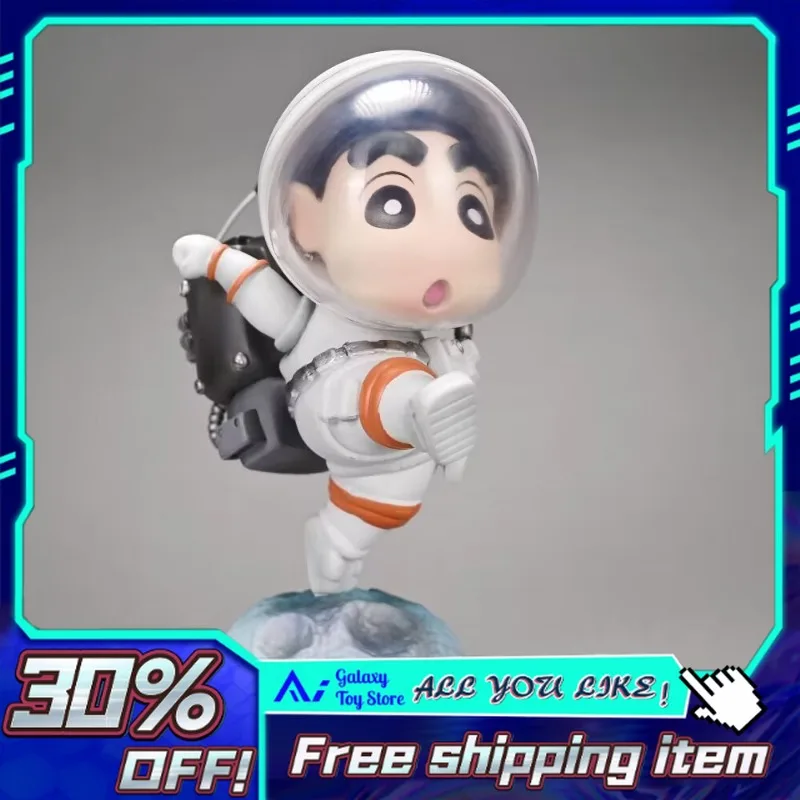 

17cm NEW in Stock Crayon Shin-chan Space Suit Astronaut Anime Figurine Christmas New Year Birthday Gift for Fans Anime Figure
