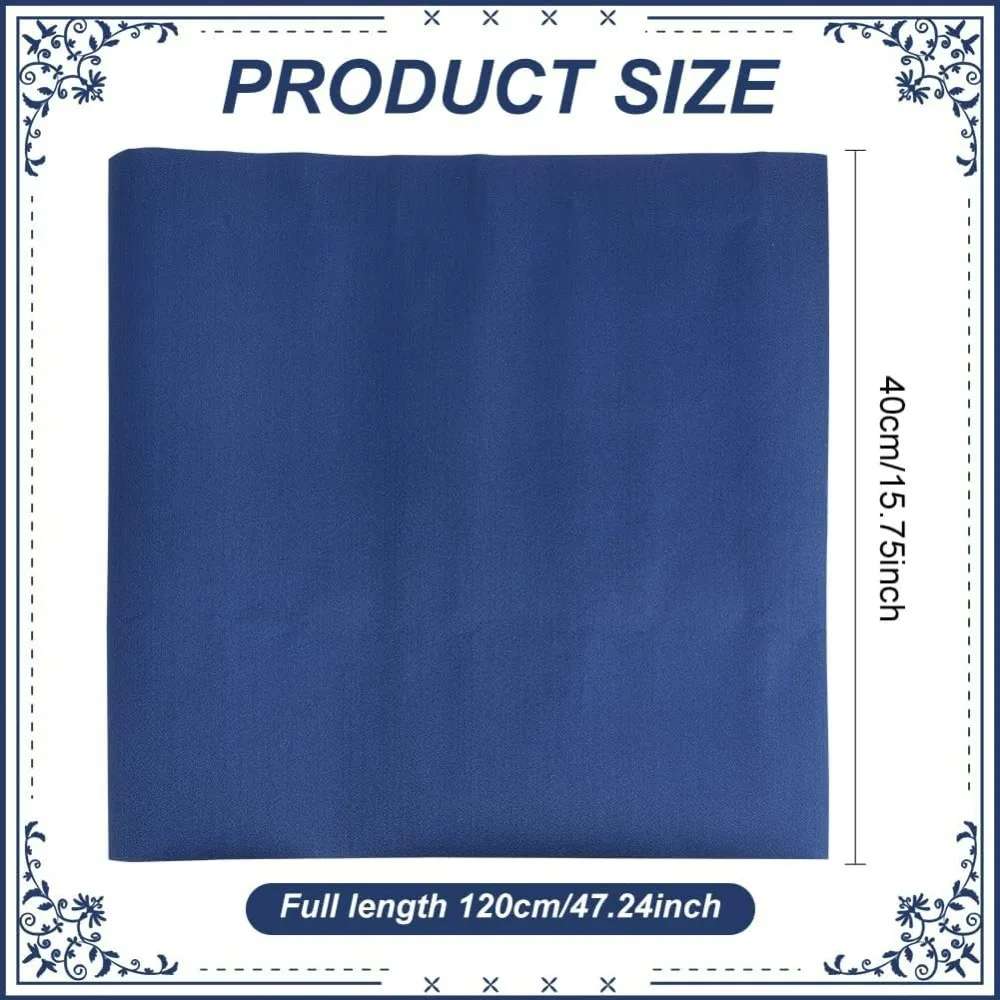 47x16 Inch Dark Blue Book Binding Cloth, Nylon Book Cloth Rectangle Book Cover Fabric for Binding Scrapbooking Album