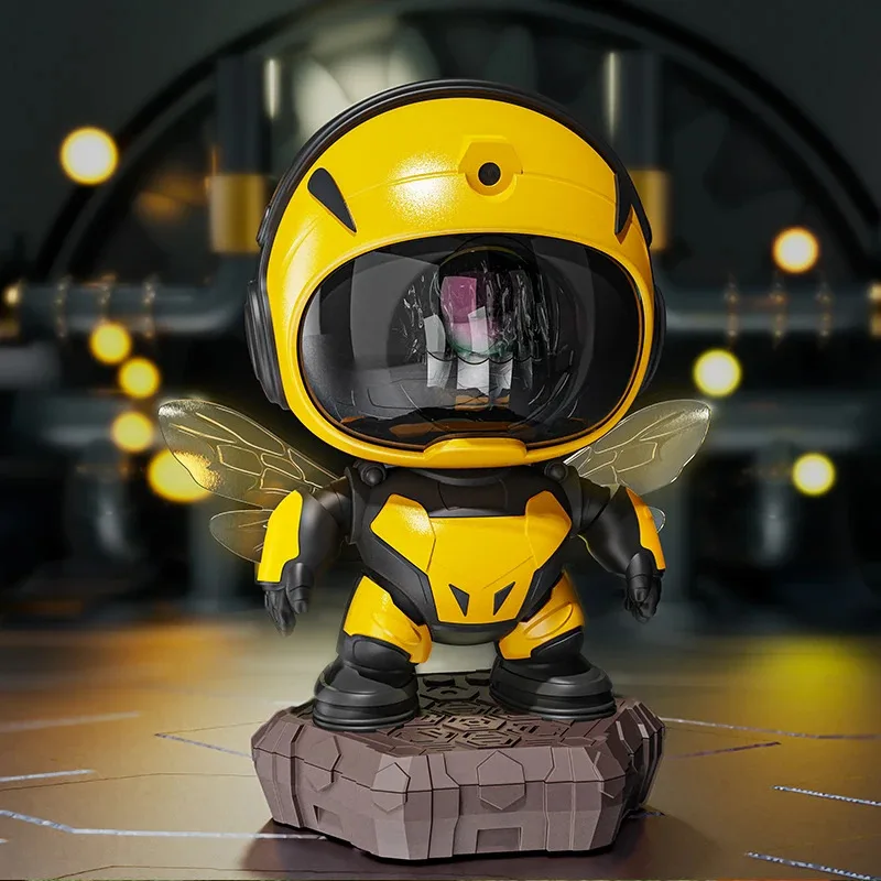 Bee Astronaut Galaxy Projector قابل للتعديل المتدفق ضوء النجوم العارض سديم السقف LED ضوء الليل لتزيين غرفة الأطفال