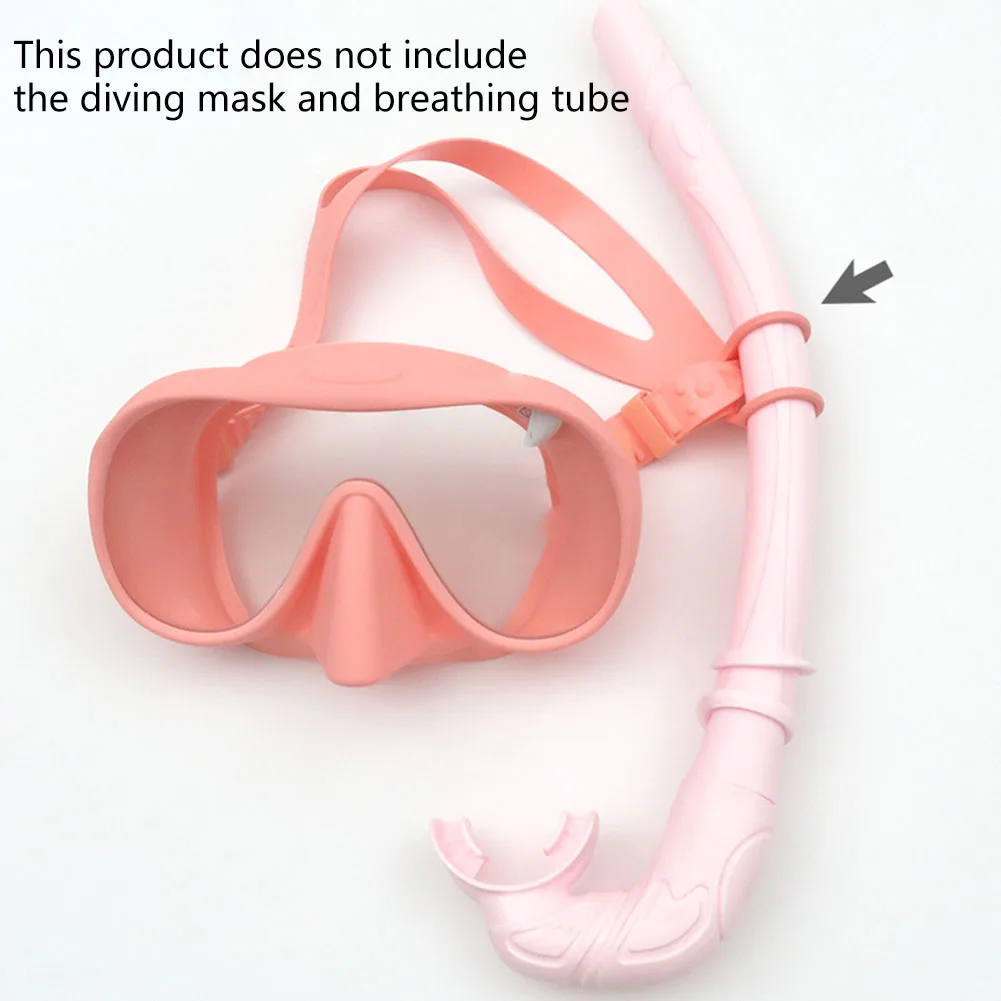 5pcs Elastic Snorkeling Mask Holder Clips for 27mm Breathing Tube Mounting on Standard Diving and Snorkel Mask Frames