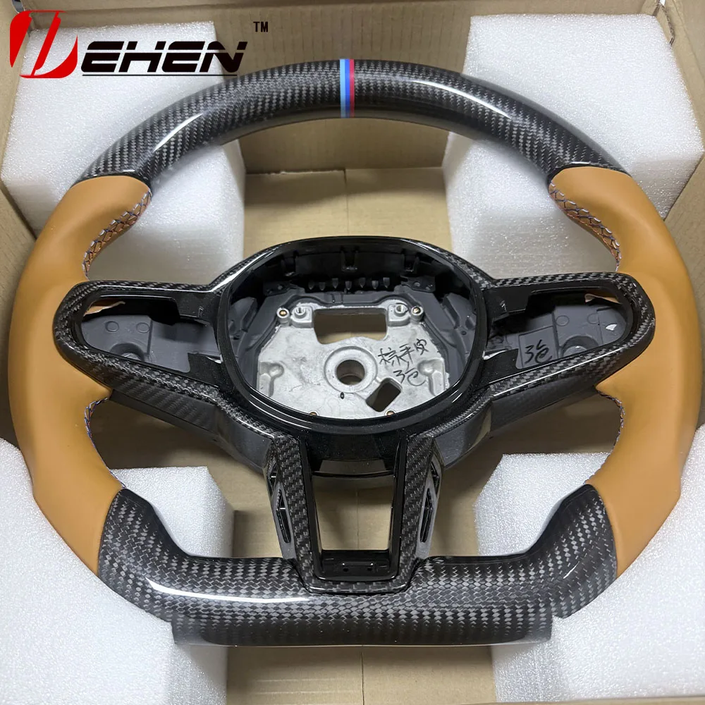 Carbon Fiber Car Steering Wheel For BMW CS G20 G22 G26 G29 G30 G15 G16 G01 G02 330i G42 M340i M240i G87 G82 G80 Steering Wheel