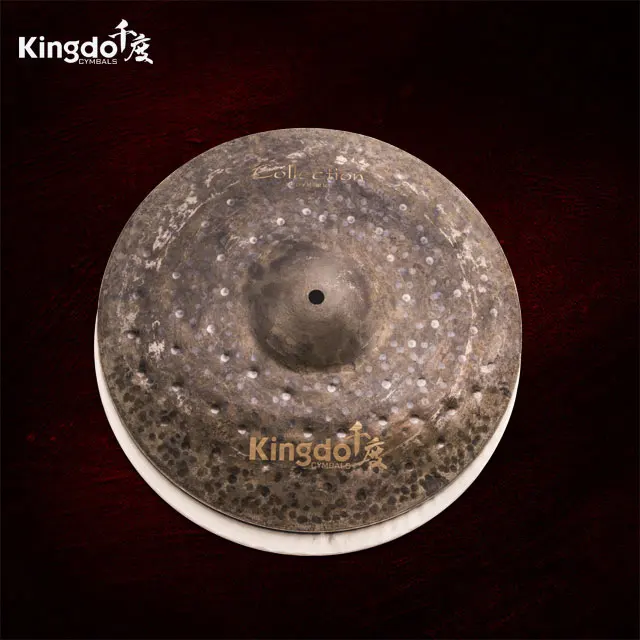 

Kingdo Professional Traditional Handmade Dry Series B20 14'' Hihat Cymbal For Drum Set