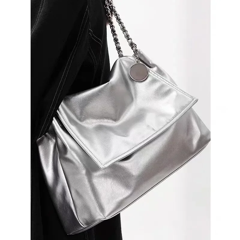 

Original Design High-end Chain Bag Women 2024 New Large-capacity Fashion Tote Bags Women's Fashion Shoulder Armpit Bags Handbags