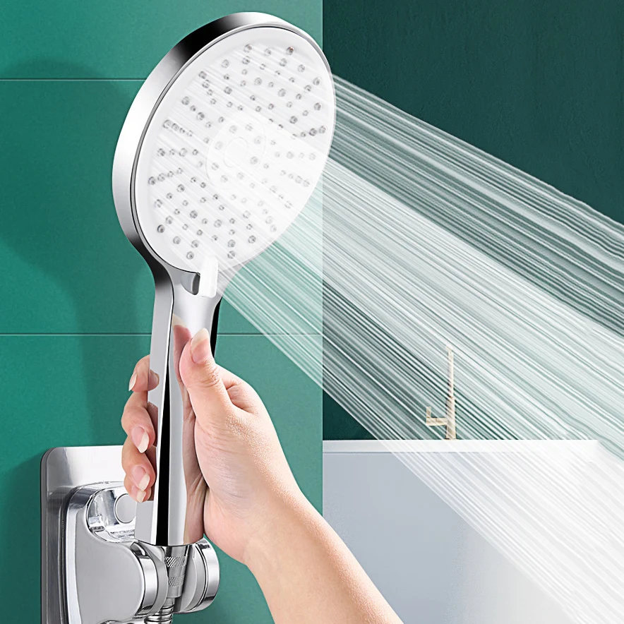 5-speed Booster Large Panel Strong Water Shower Head Filter Universal Multi-function Bathroom Handheld Shower Set image 3