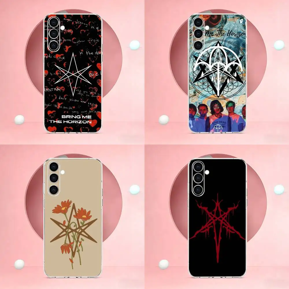 BMTH B-Bring Me The Horizon Phone Case Transparent Soft Case For Samsung A73,A72,A71,A70,A51,A52,A53
