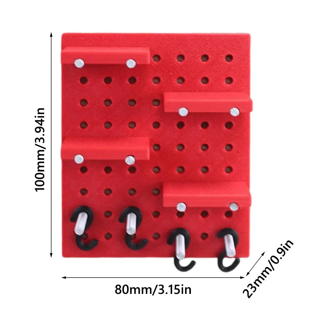 1/12 Scale Dollhouse Hole BoardพลาสติกMulticolor Miniature Pegboardตุ๊กตาอุปกรณ์เสริมทิวทัศน์ทําตารางทรายชุดของขวัญของเล่น