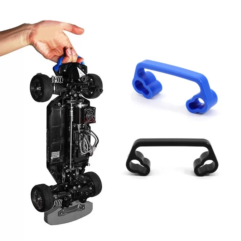 

Silica Gel Chassis Portable handle Rear Bumper For Tamiya TT01 TT02 1/10 RC Car Upgrade Accessories