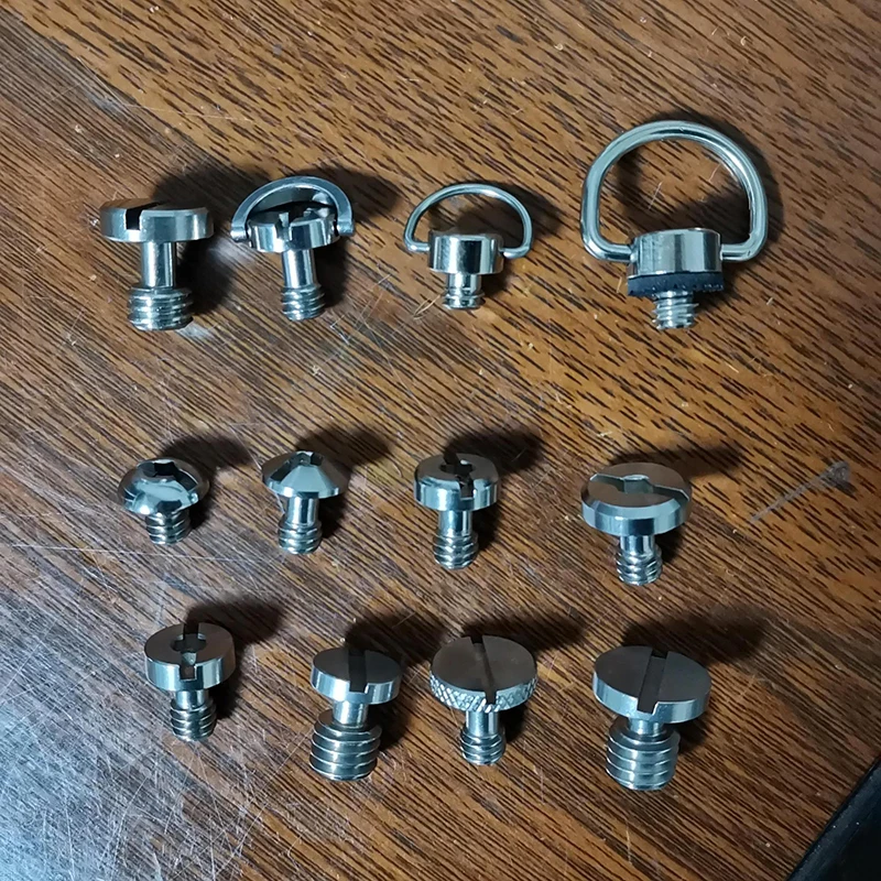 1/4 بوصة D-حلقة ترايبود المسمار تصاعد المسمار محول للكاميرا كاميرا الفيديو ترايبود Monopod QR الإفراج السريع لوحة محول المسمار #6