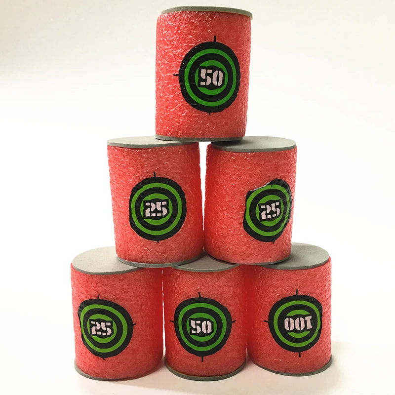 100/50 Uds 7,2 cm recambio dardos balas para Nerf n-strike Elite Series Blasters pistola bala suave pistolas de espuma accesorios juguete para niños