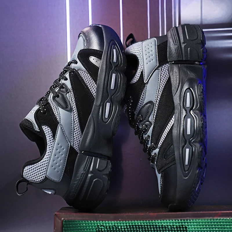 Street Fashion Men's Running Shoes for Men Cushioning Platform Leisure Sneakers Mesh Gym Jogging Sports Shoes Outdoor Dads Shoes
