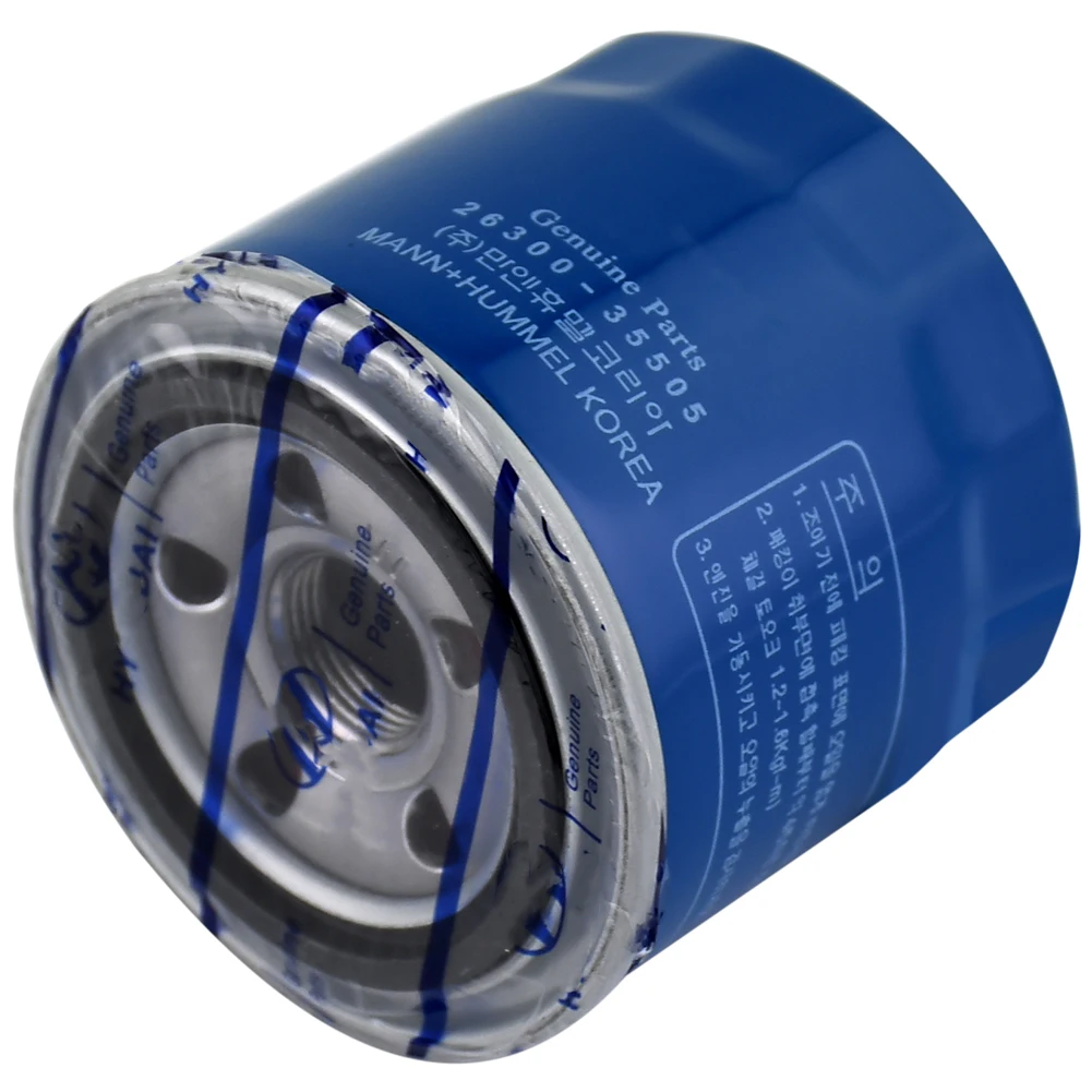 Engine Oil Filter 26300-35505 Replacement for for Hyundai Kia Accent Elantra Sonata Tucson Forte Optima Soul Sportage Spin-On