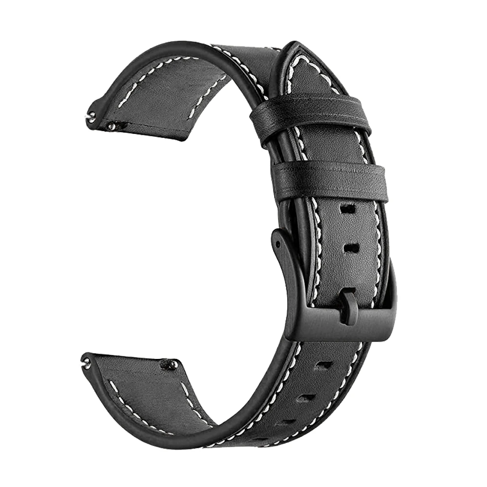 22mm Leather Watch Strap For Xiaomi Mi Watch S1 Active Bracelet Band For Xiaomi Watch 2 Pro Color 2 S2 S3 Replacement Wriststrap