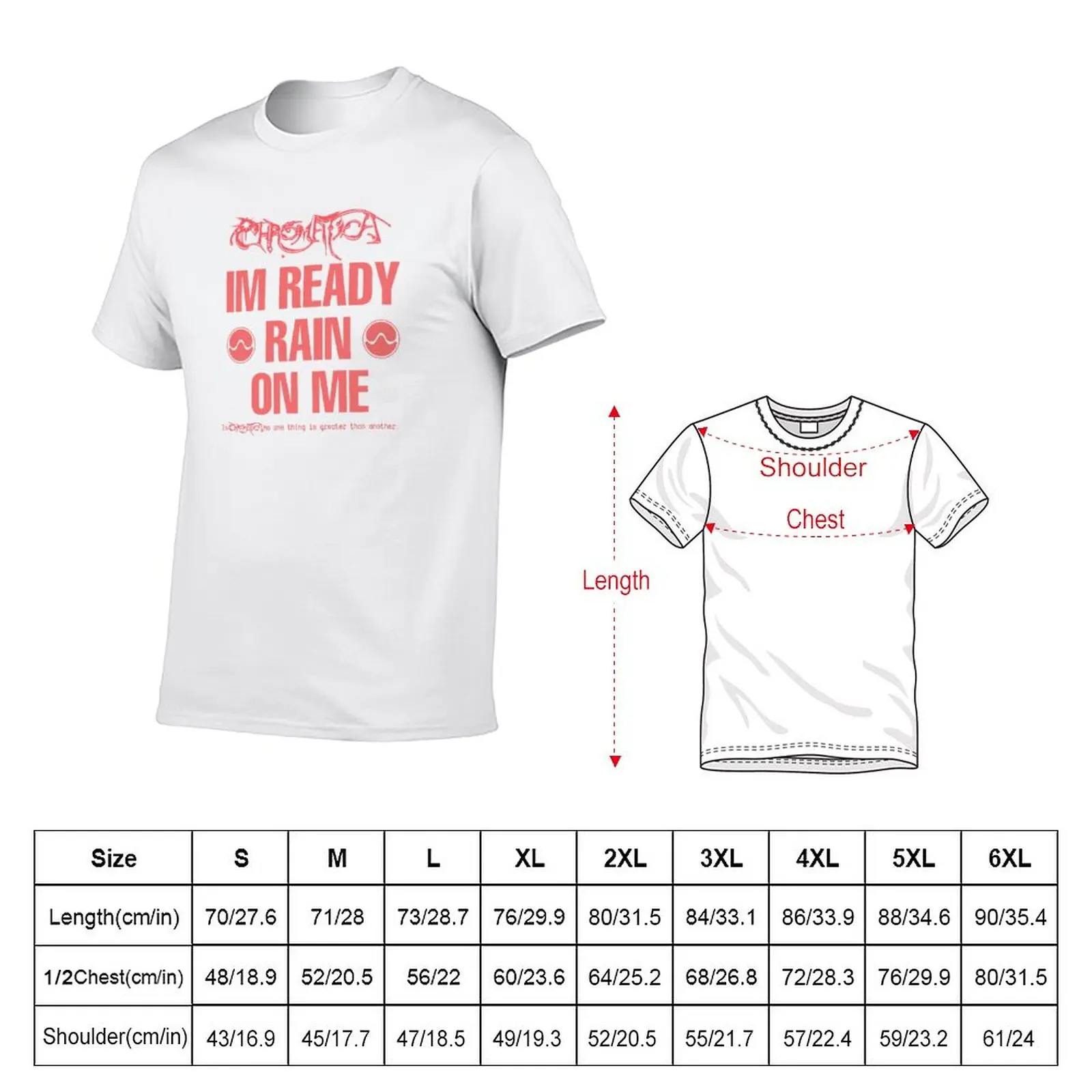 New Rain On Me Chromatica and Sine Wave T-Shirt summer tops T-shirt for a boy men clothes