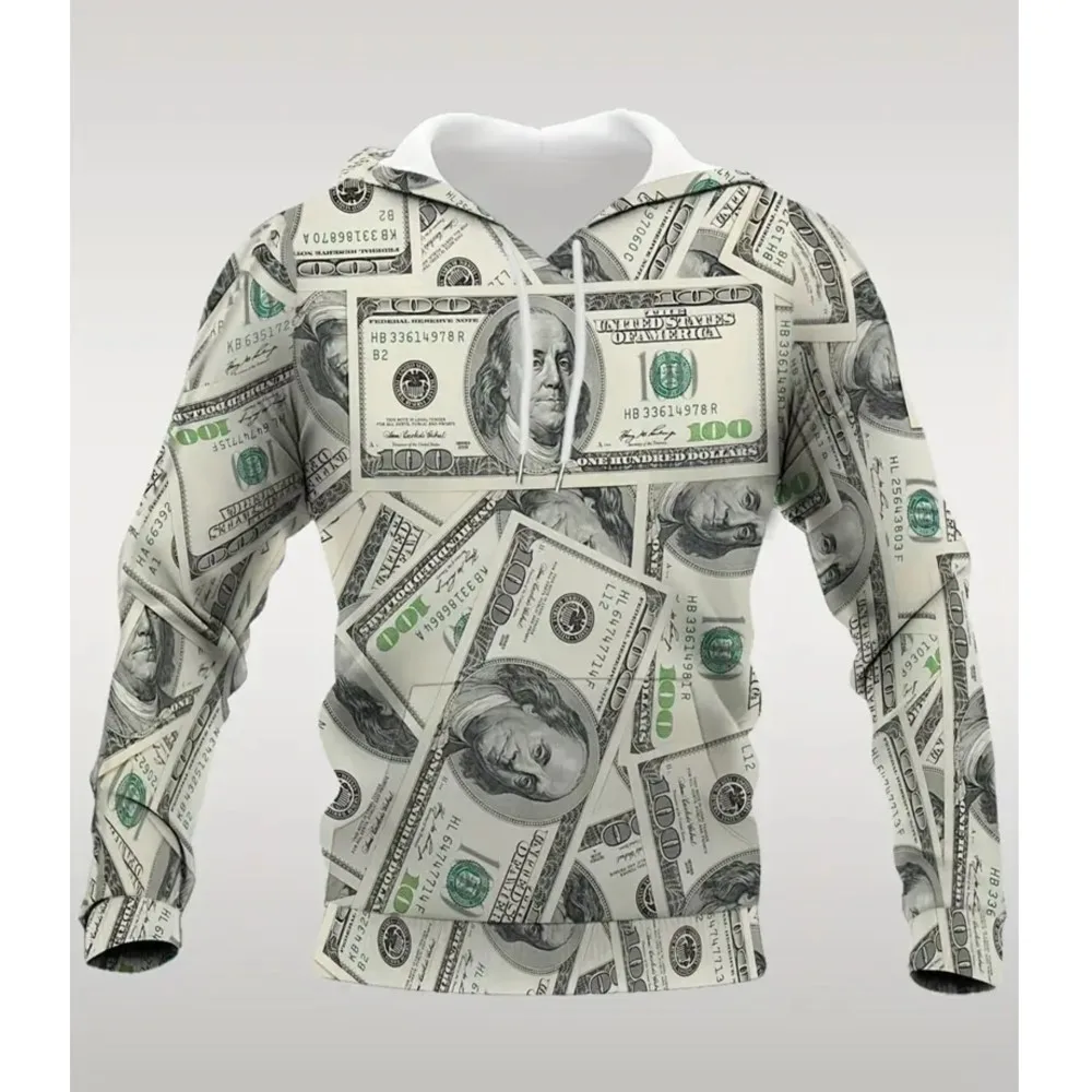 미국 국기 US 드림 엠블럼 후드티 남성 의류 3D 프린팅 미국 정신 후드티 여성 하라주쿠 패션 Y2K 풀오버 후드티 Y2K