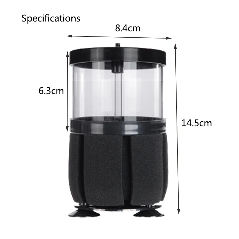 1Pcs Black Aquarium Filter for Aquarium Fish Tank Air Pump Skimmer Biochemical Sponge Filter Aquarium Bio Filters Filtro Aquario