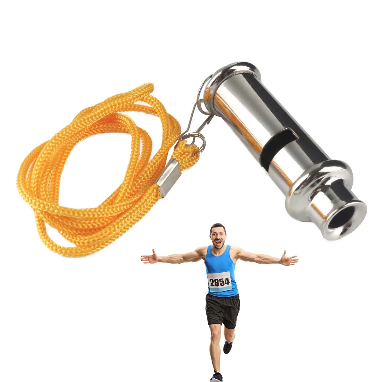 

Stainless Steel Sports Whistles High Frequency Long Distance Pet Training Whistles Suitable for Coaches Officials