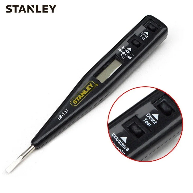 STANLEY 66-133-23/66-137-23 Electricity Measuring Pen with Digital Display Electrician Multifunction Leakage Detection Pen 220V