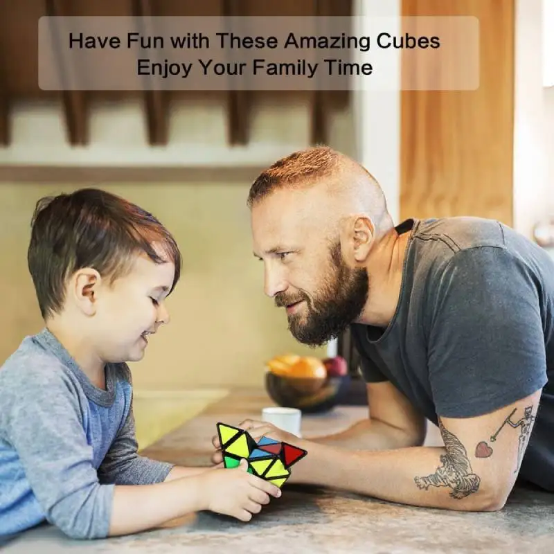 Cube Pyramide Magnétique 3x3x3 – Stickerless, Rotation Fluide – Jeu Anti-Stress Et De Logique Pour Enfants Et Adultes