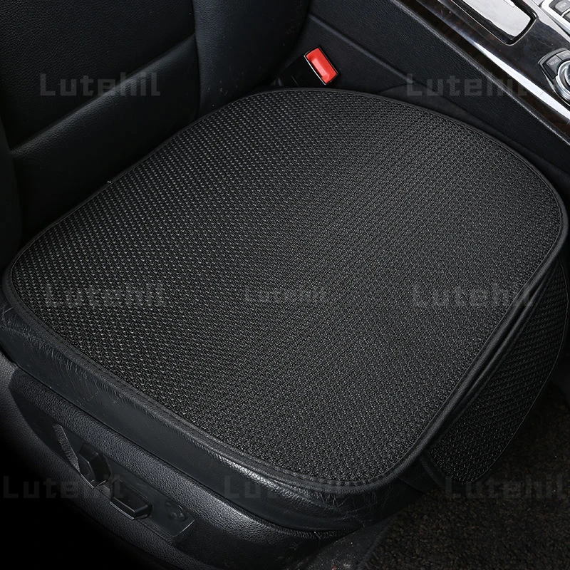 Funda de asiento de coche transpirable de seda de hielo para las cuatro estaciones, cojín Protector, almohadilla frontal, apto para la mayoría de los coches, Verano