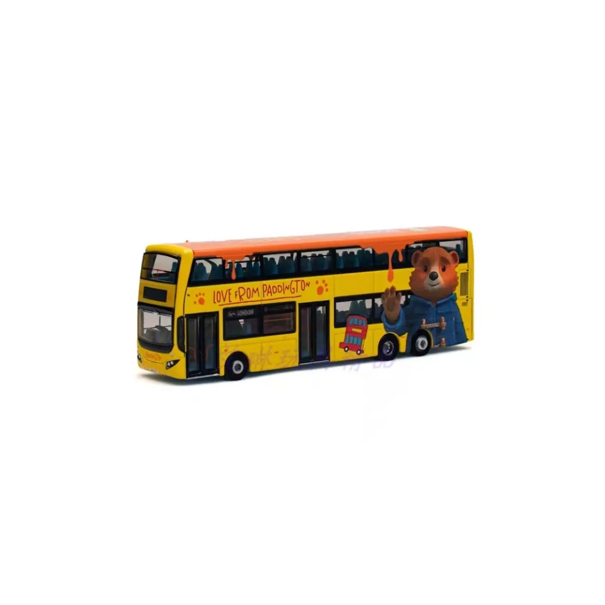 Tiny Micro X Paddington Bear Livery Hong Kong Bus Paddington Model
