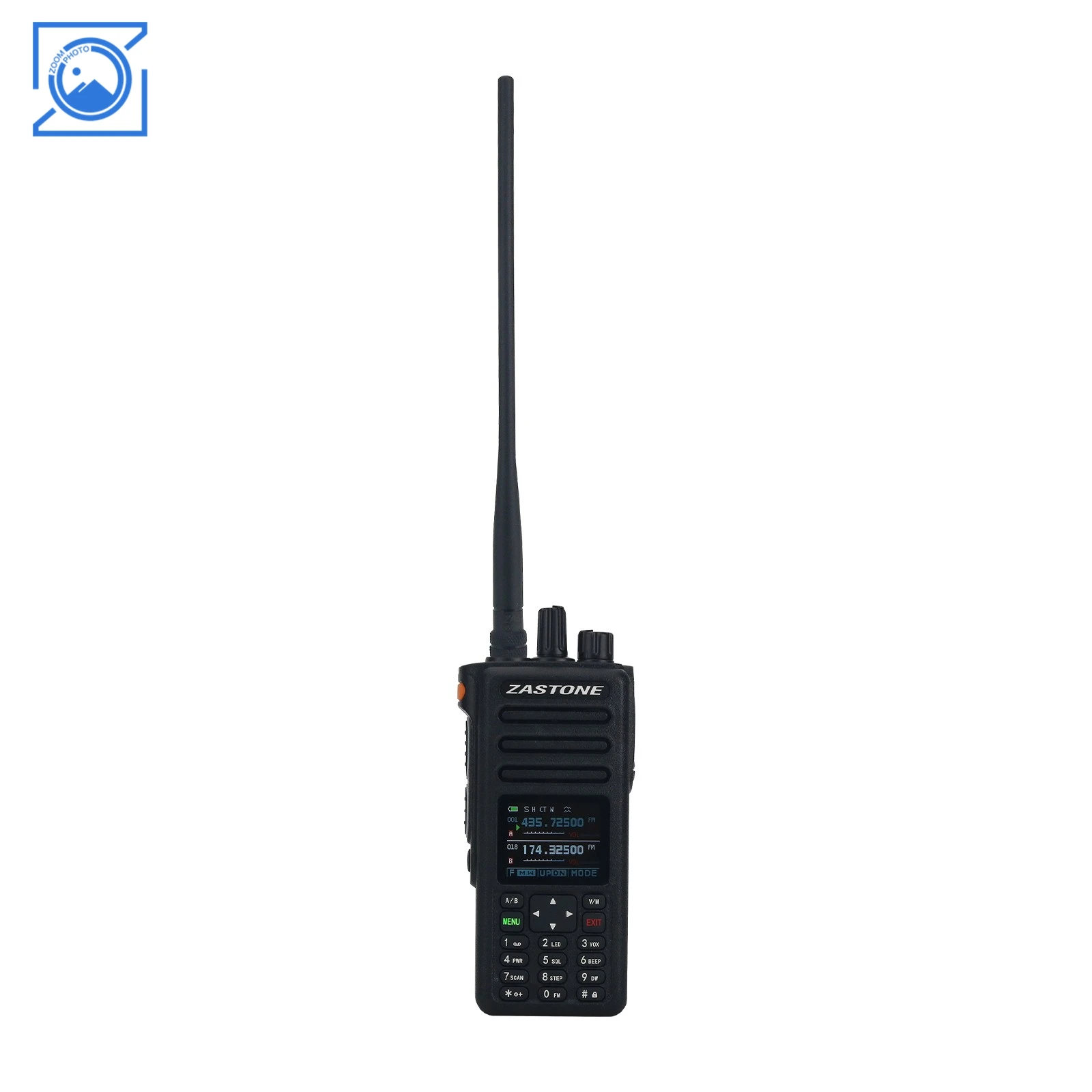 ZASTONE M9 ポータブル 10 ワットハイパワー 8 周波数バンドハンドヘルドトランシーバー 2xPTT サポート CN/EN スイッチ