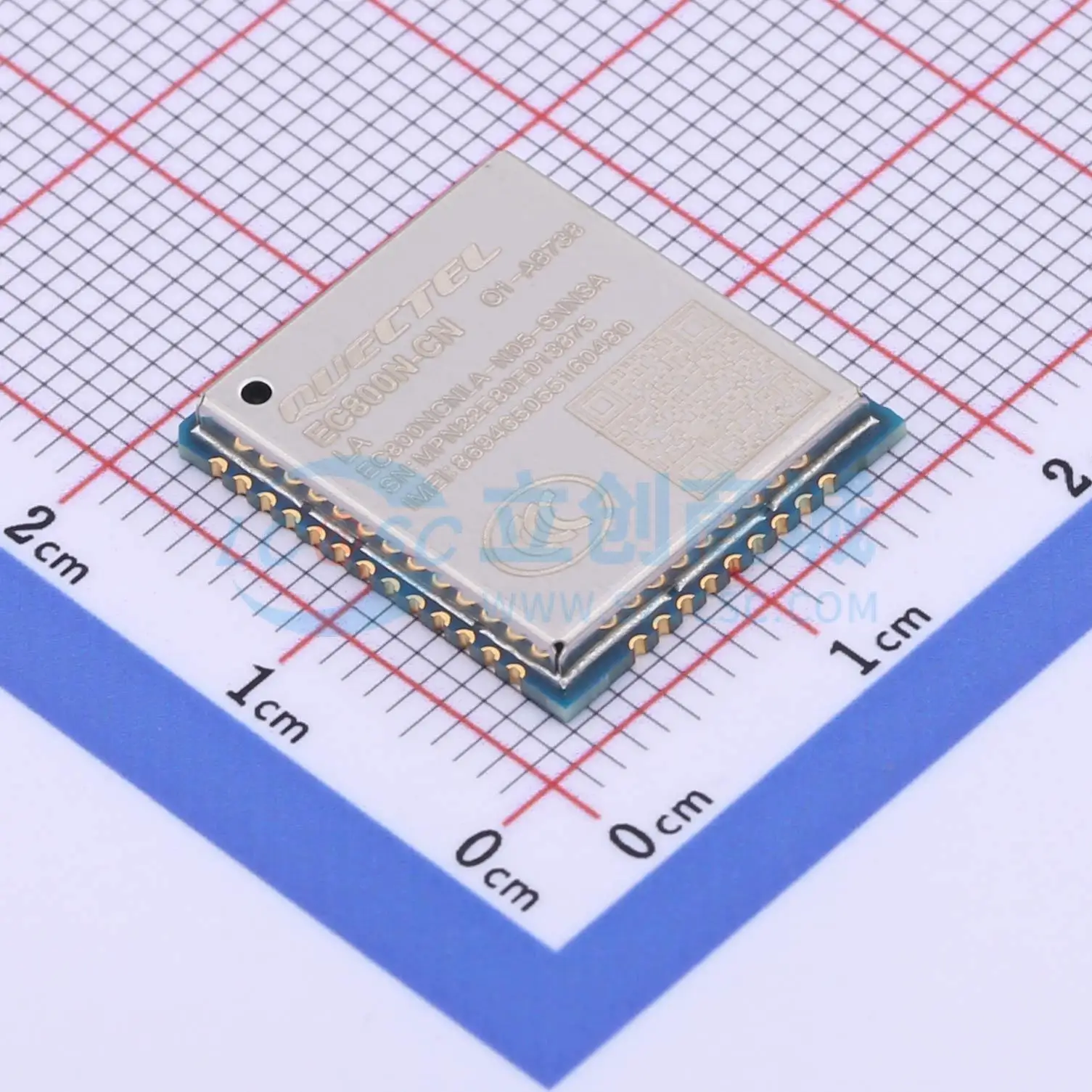 2pcs EC800NCNLA-N05-SNNSA SMD 17.7x15.8mm LTE UART USB SIM 3.4V 4.5V Cellular LTE Communication Module for Smart Home System