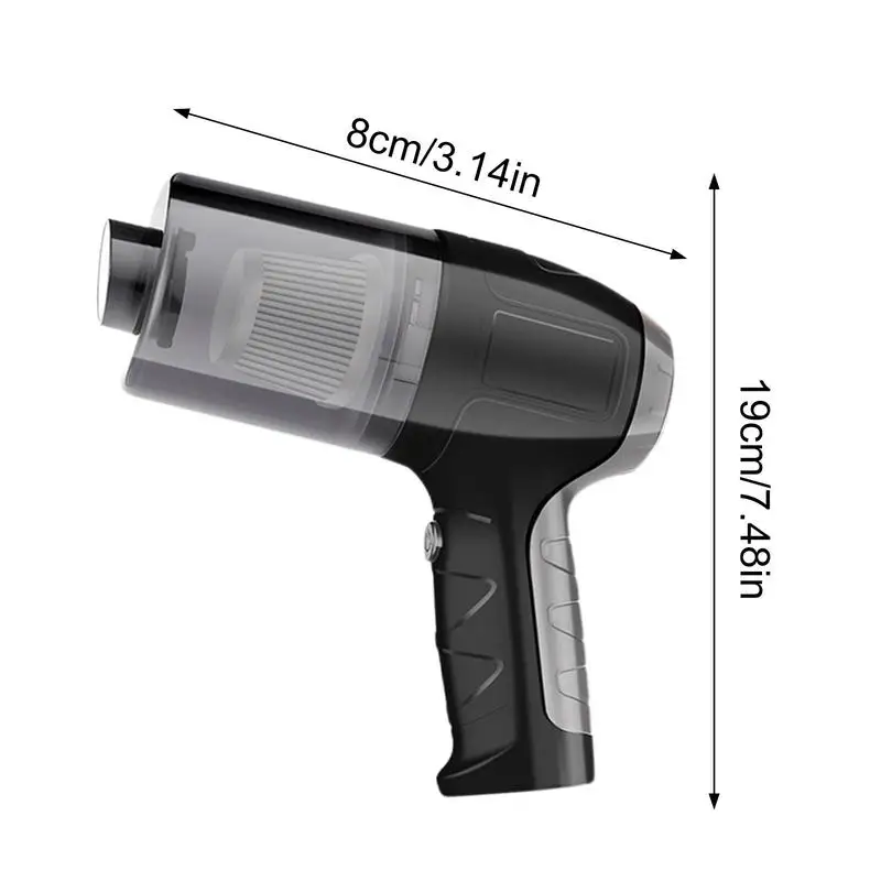 Draadloze Handstofzuiger Mini Auto Stofzuiger 6000Pa Auto Handstofzuiger Met Stofborstel Oplaadkabel Voor Vloermat