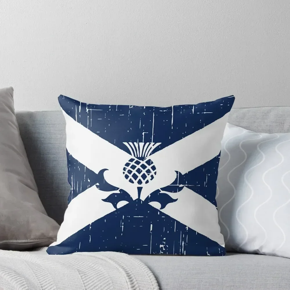 

Saltire Scottish Flag and Scottish Thistle Throw Pillow anime girl Covers For Sofas New year pillow