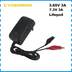 Chargeur rapide de batterie Lifepo4, 3.65V, 3A, 3.2V, 3.3V, 3A pour 1S, 10AH, 20AH, 30AH, 7.3V, 2S, fer Phxing ate, chargeur de cellules Lyen