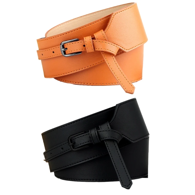 

Women Wide Belt All Matching Fashion Corset Band Waist Belt Universal Waspie Dress Decorative Accessories PU Waiststrap