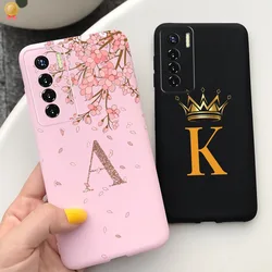 For Tecno Camon 17 P Pro 17P 17Pro Case Luxury Cartoon 26 Letters Crown Shockproof Cover For Tecno Camon17 Camon 17 P Pro Funda