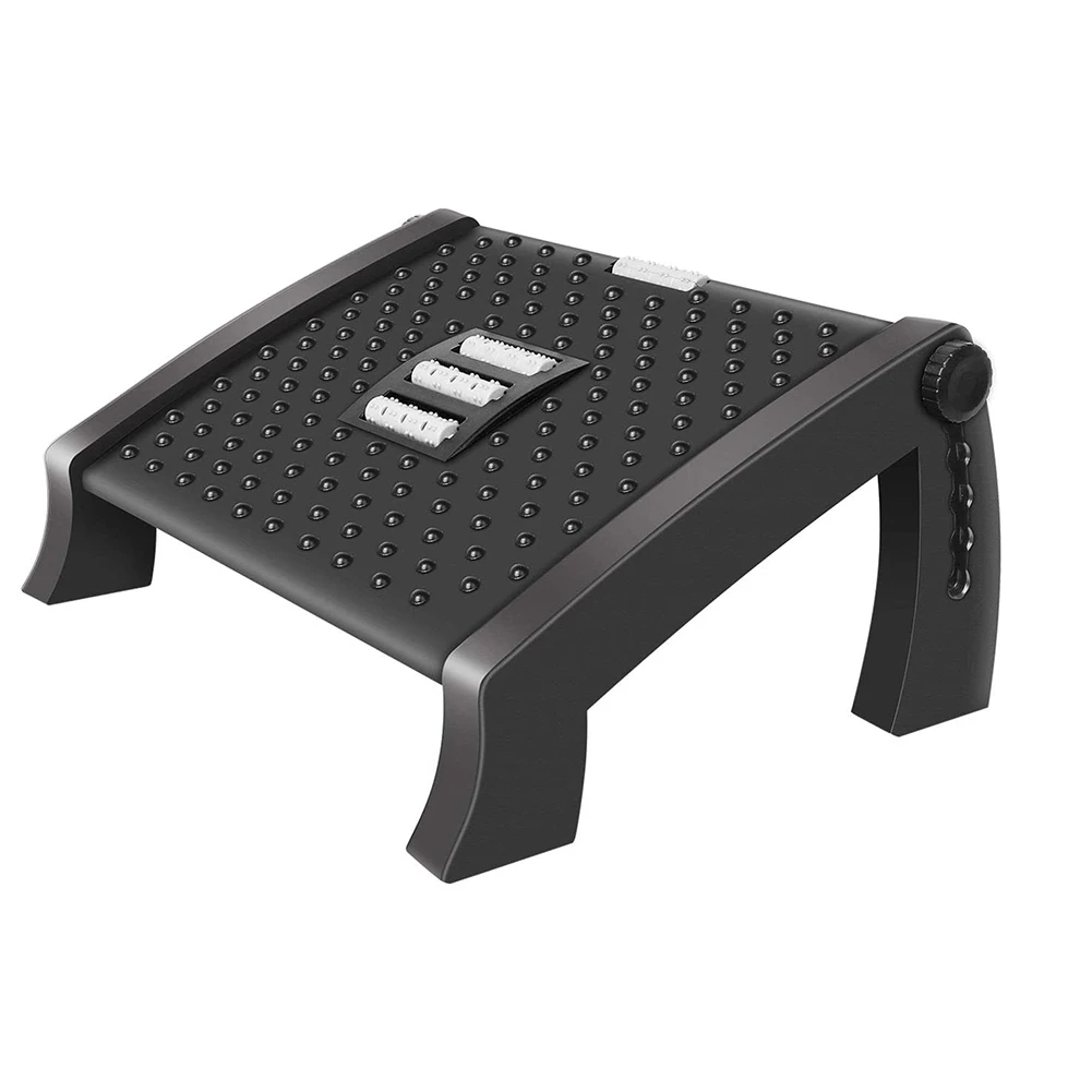 

Adjustable FootRest, Desk Footrest with Massage Function, Non-Slip Foot Stools Great for Home & Office Accessories