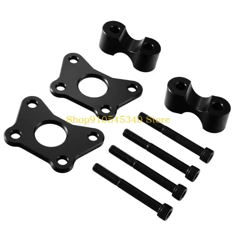 

U2JA High Strength Aluminum Handlebar Risers set Versatile Aluminum Handlebar Lifting set Simple Installation for Motorcylce