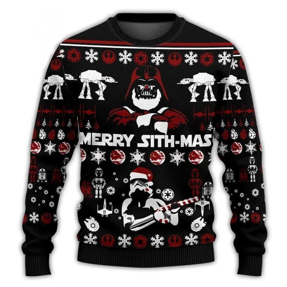 Ugly Christmas Sweater Jersey Kid's Streetwear Movie Character Sweatshirts Men Clothes Couple Outfitt Mens Jumper Party Hot Sale