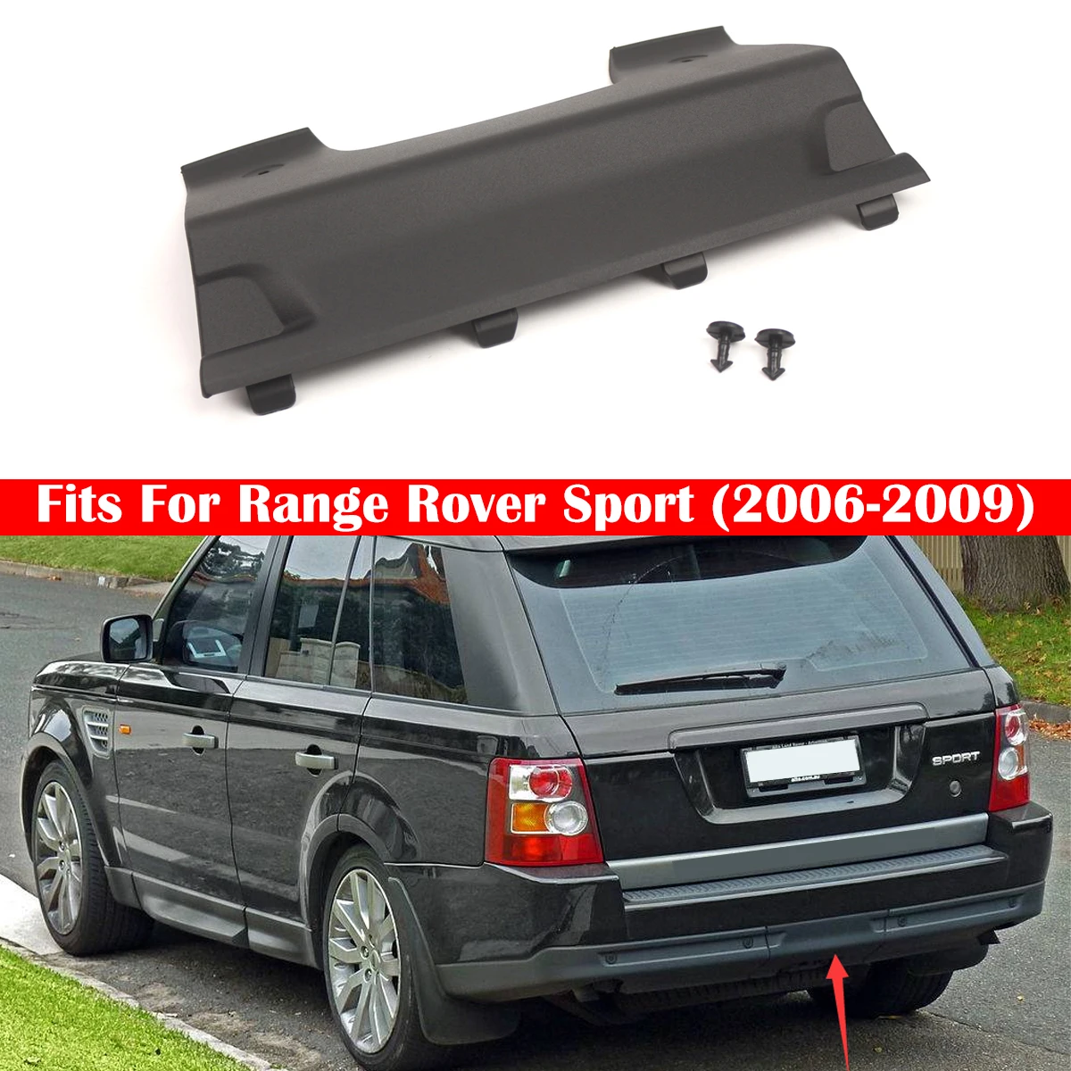 

For Range Rover Sport 2006-2009 DQU00011PCL Car Trailer Cover Tow Eye Cover Rear Replacement Car Exterior Accessories