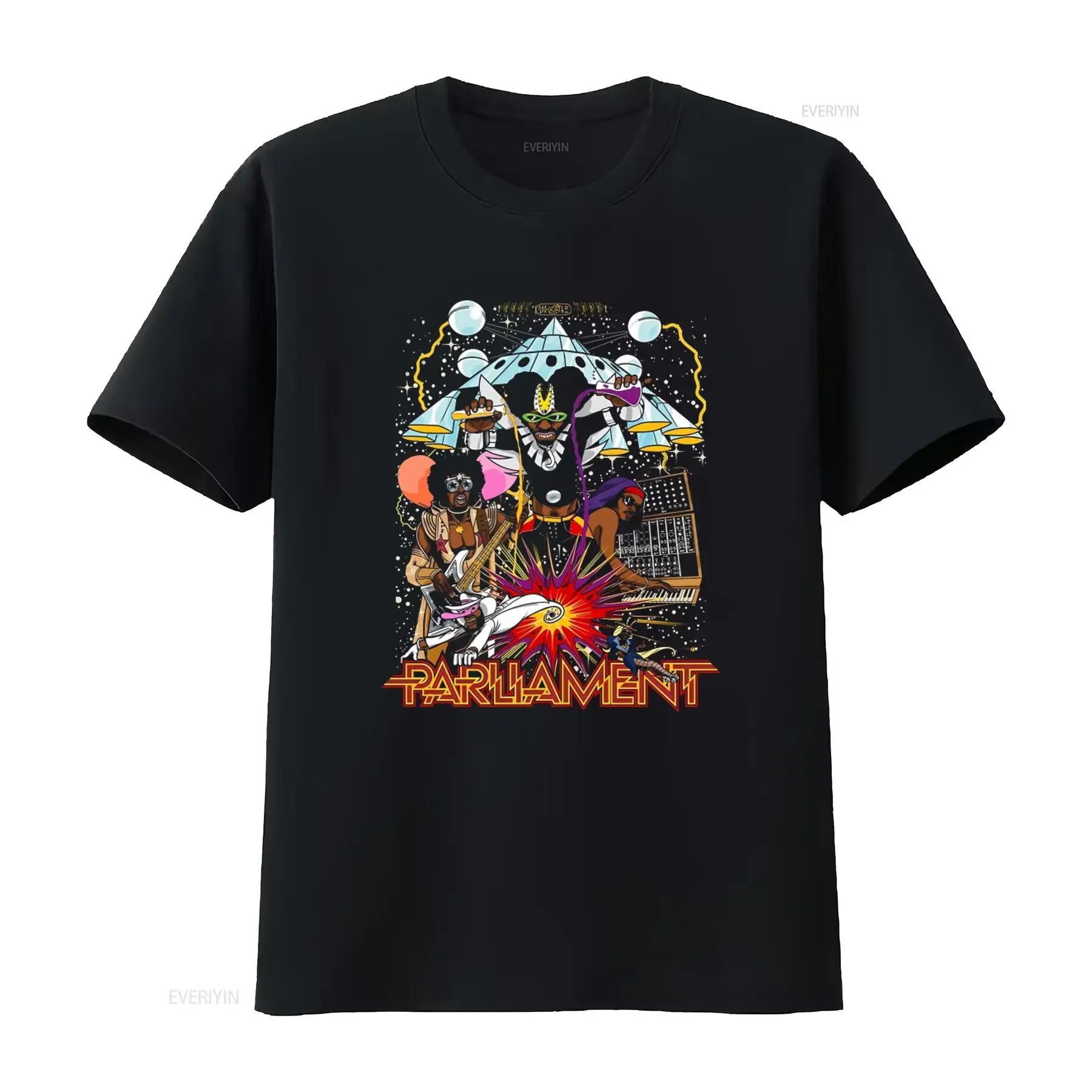 George Clinton Parliament Funkadelic P Funk Mothership Connection Retro T Shirt vintage Washed Top For Everyday Wear Soft
