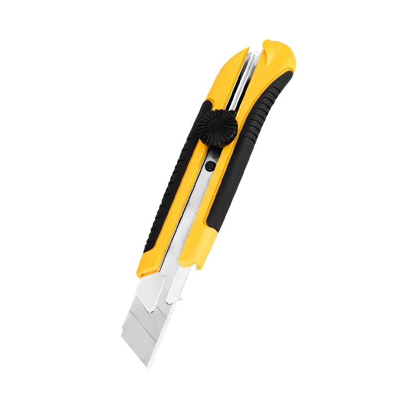 Большой универсальный нож Художественный нож 25 мм SK5 Лезвие из нержавеющей стали Выдвижной нож Резак для коробок Карманные ножи с защелкой Рождество