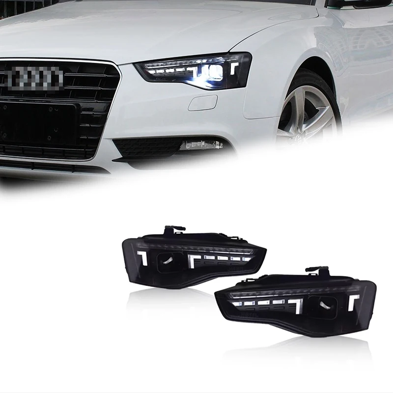 Car Accessories Lamp Headlight Light For Audi A5 A5L 2013-2016 Projector Front Headlamp DRL Brake Turn Signal Lamp Plug And Play