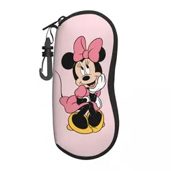 Interrupteur étui à lunettes de dessin animé, Minnie Mouse, tureMerch, accessoires, boîte de rangement pour lunettes, boîte à lunettes de soleil anti-pression