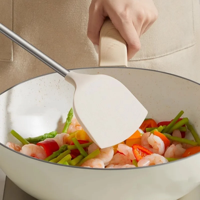 COOKER KING Silikonowa Łyżka do Zupy i Szpatułka Odporna na Ciepło Nieprzywierająca Szpatułka do Steków Przybory Kuchenne Zestaw Narzędzi do Gotowania