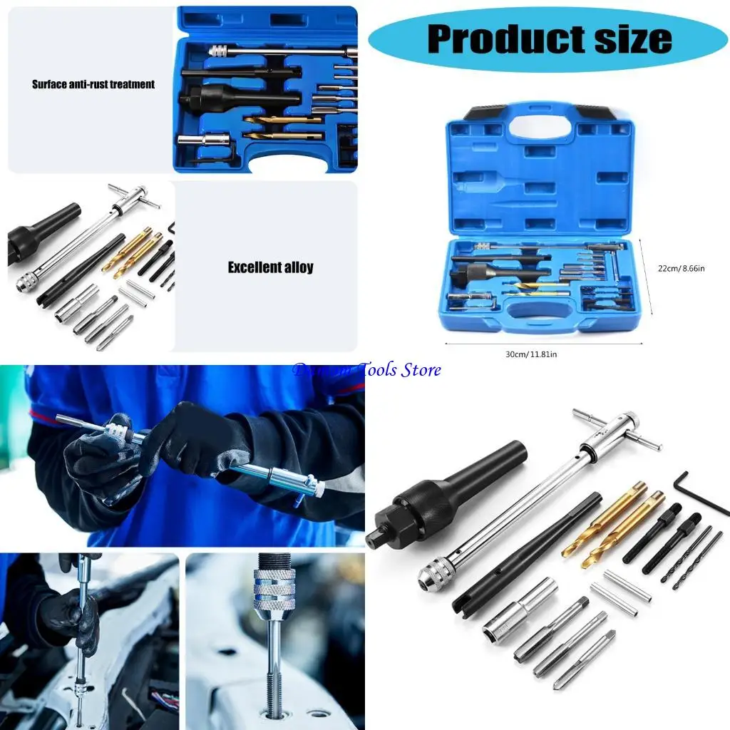 

57BE 16 Piece Glow Plug Maintenance with Case For Mechanics And DIY Enthusiasts