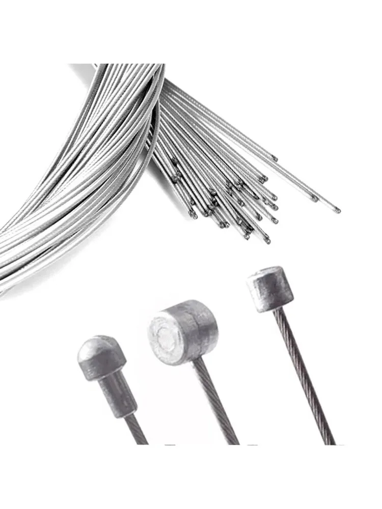 AliExpress NONE 2pcs MTB Bicycle Brake Line Bicycle Speed Line Fixed Gear Shifter Gear Brake Cable Shift Inner Wire for MTB Road Bike