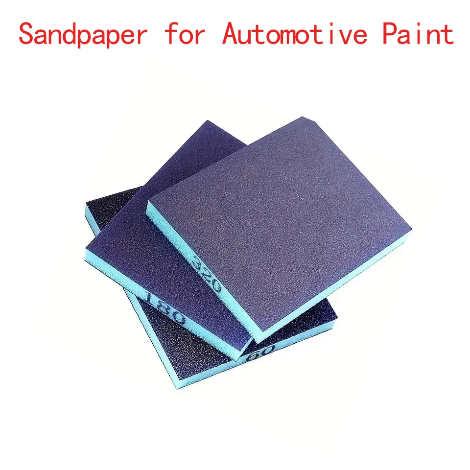 4 PCS Wet And Dry Hand Sanding Paper Blocks For Car Paint Polishing Automotive Sheet Metal Polishing Sandpaper Blocks Reusable