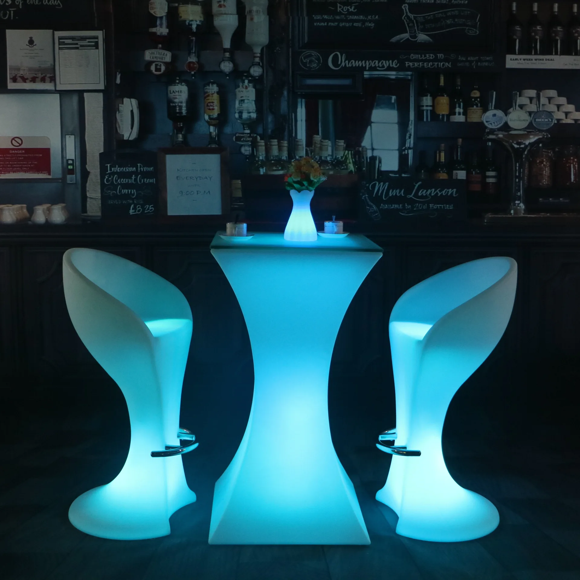 

BarTable Rechargeable LED Luminous Cocktail Table Waterproof Bar Set KTV Disco Party Supply