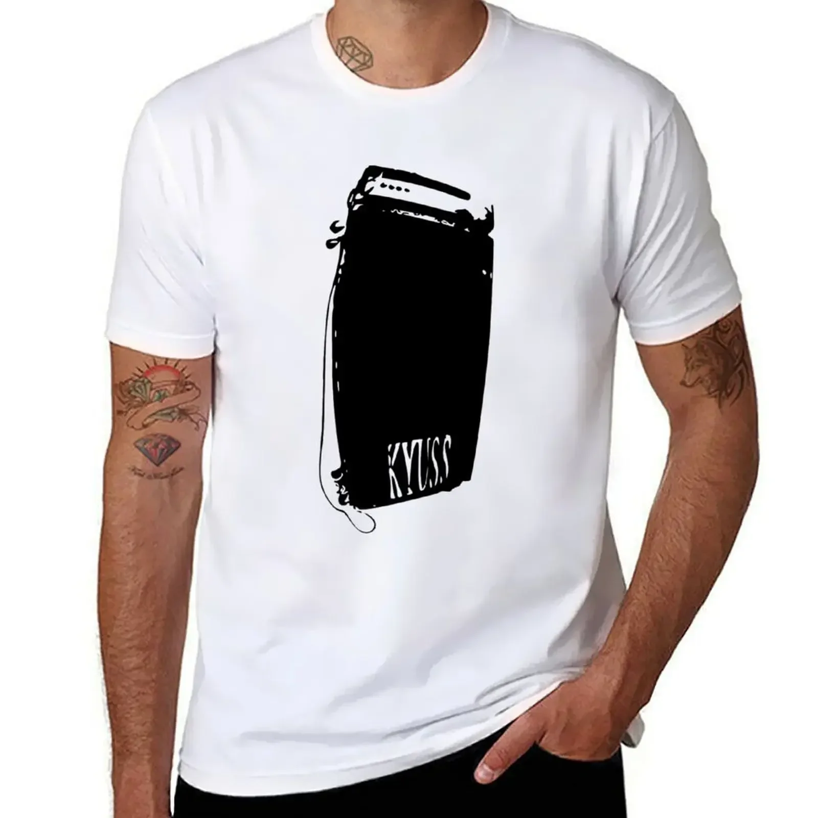 Kyuss Amp camiseta Sublime para hombre, ropa de diseñador, tops y camisetas de cuello redondo